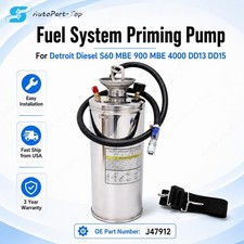 J-47912 Fuel System Priming Pump Fits Detroit Diesel S60 MBE 900 4000 DD13 15 picture