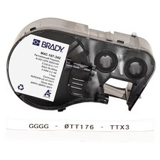 Brady M4c-187-342 Sleeve Label, White, Polyolefin picture