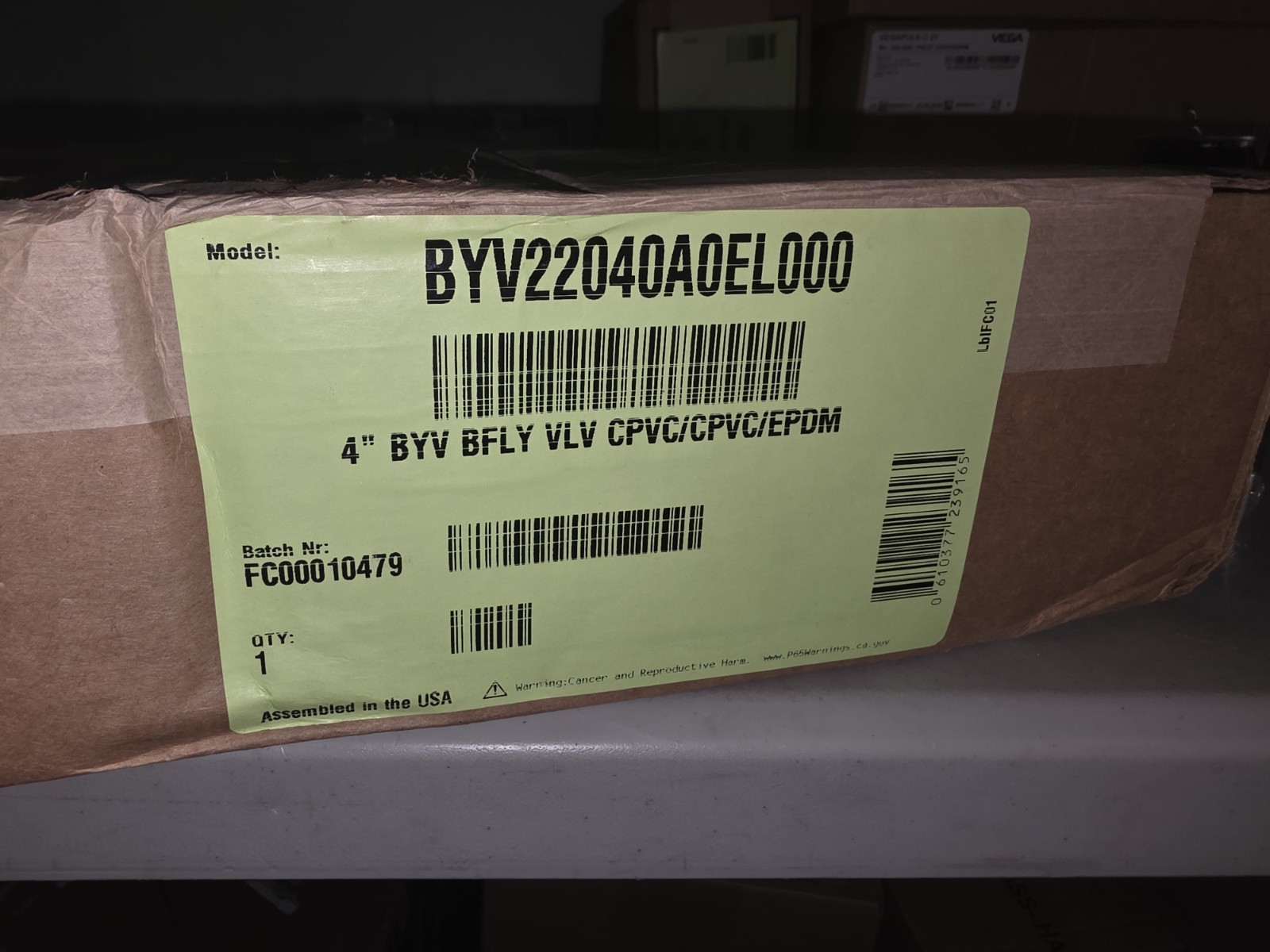 NEW HAYWARD BYV22040A0EL000 Butterfly Valve, CPVC, EPDM, 4in, Lever(T) NEW HAYWARD BYV22040A0EL000 Butterfly Valve, CPVC, EPDM, 4in, Lever(T)