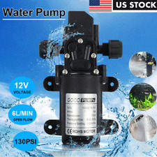12V 130PSI Water Pump Self Priming Pump Diaphragm High Pressure Automatic Switch picture
