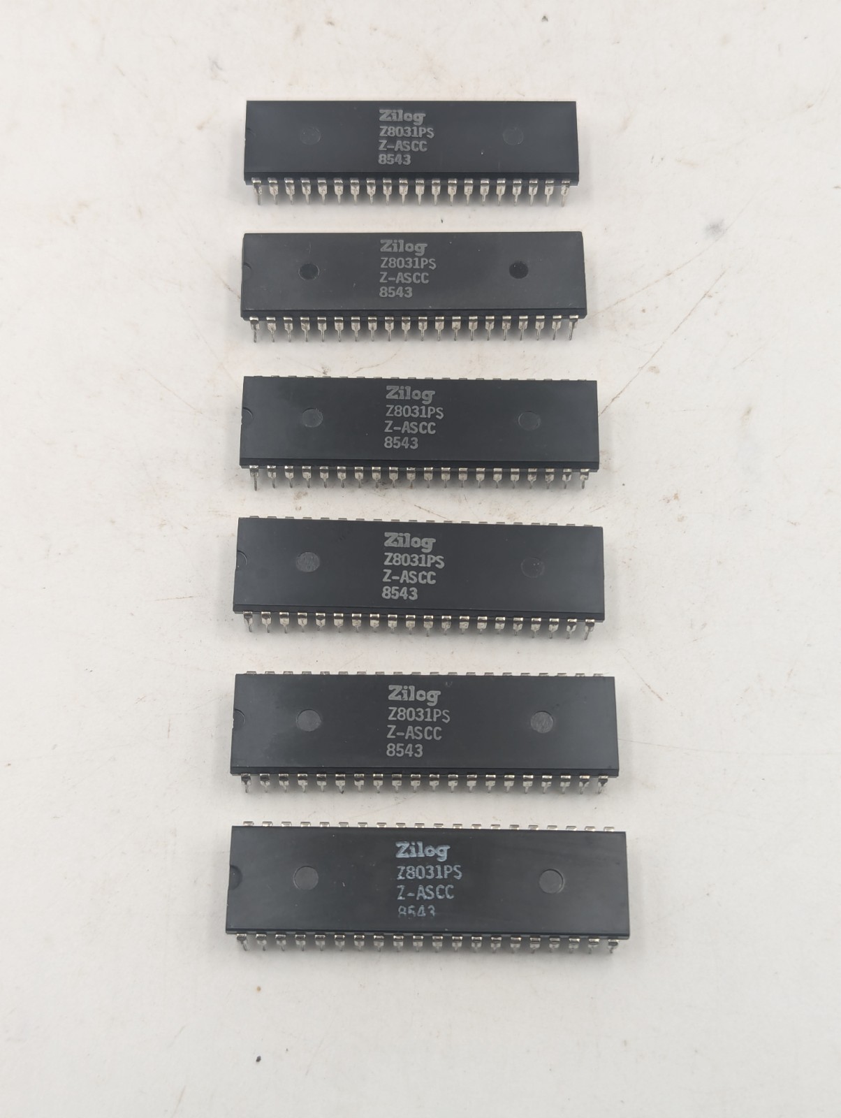 Zilog Z8031PS Z-ASCC 8543 8031 IC0614 Asynchronous Serial Com. Controller Lot 6 Zilog Z8031PS Z-ASCC 8543 8031 IC0614 Asynchronous Serial Com. Controller Lot 6