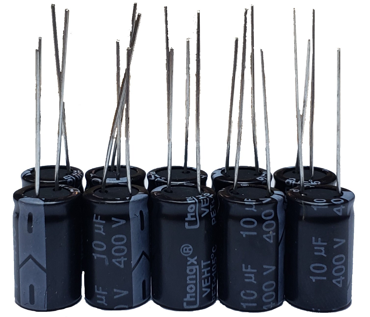 10uF 400V (10x) Electrolytic Capacitors 400V 10uF Volume 10x17 mm 10uF 400V (10x) Electrolytic Capacitors 400V 10uF Volume 10x17 mm
