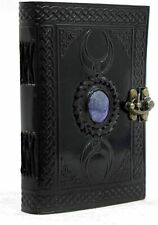 Handmade 3 Moon Black Lapiz Leather Journal Notebook Writing Diary Unlined 7 X 5 picture