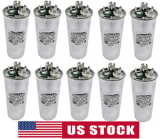 45+5 MFD ±5% Dual Run Capacitor 370 450 VAC CBB65-R AC Motor HVAC Fan 10 Pack picture