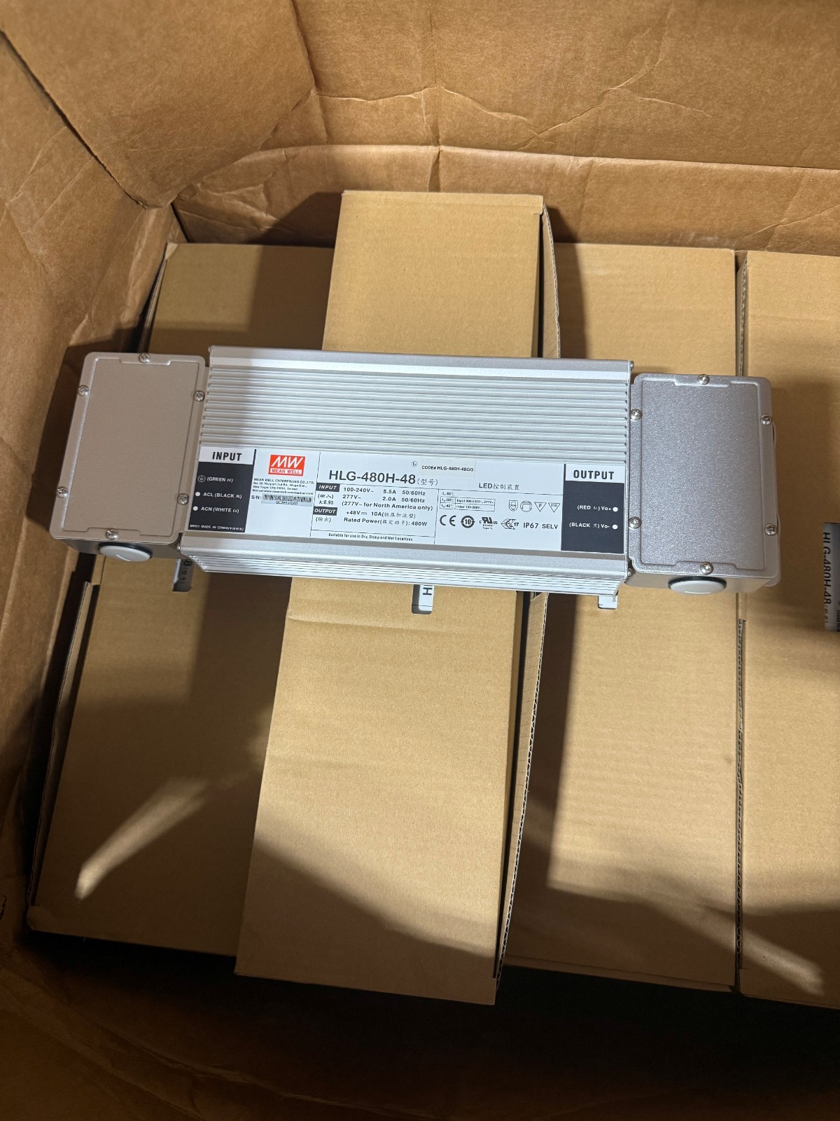 Mean Well HLG-480H-48 Power Supply 480W 48V Mean Well HLG-480H-48 Power Supply 480W 48V