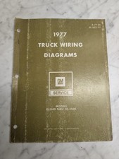 GM 1977 Truck Wiring Diagrams Service Models10-1500 Thru 30-3500 Manual X-7730 picture