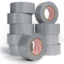 SWRT 9 Mil 10-Pack Silver Heavy Duty Duct Tape Strong Adhesive, 2 in x 30 YD (To picture