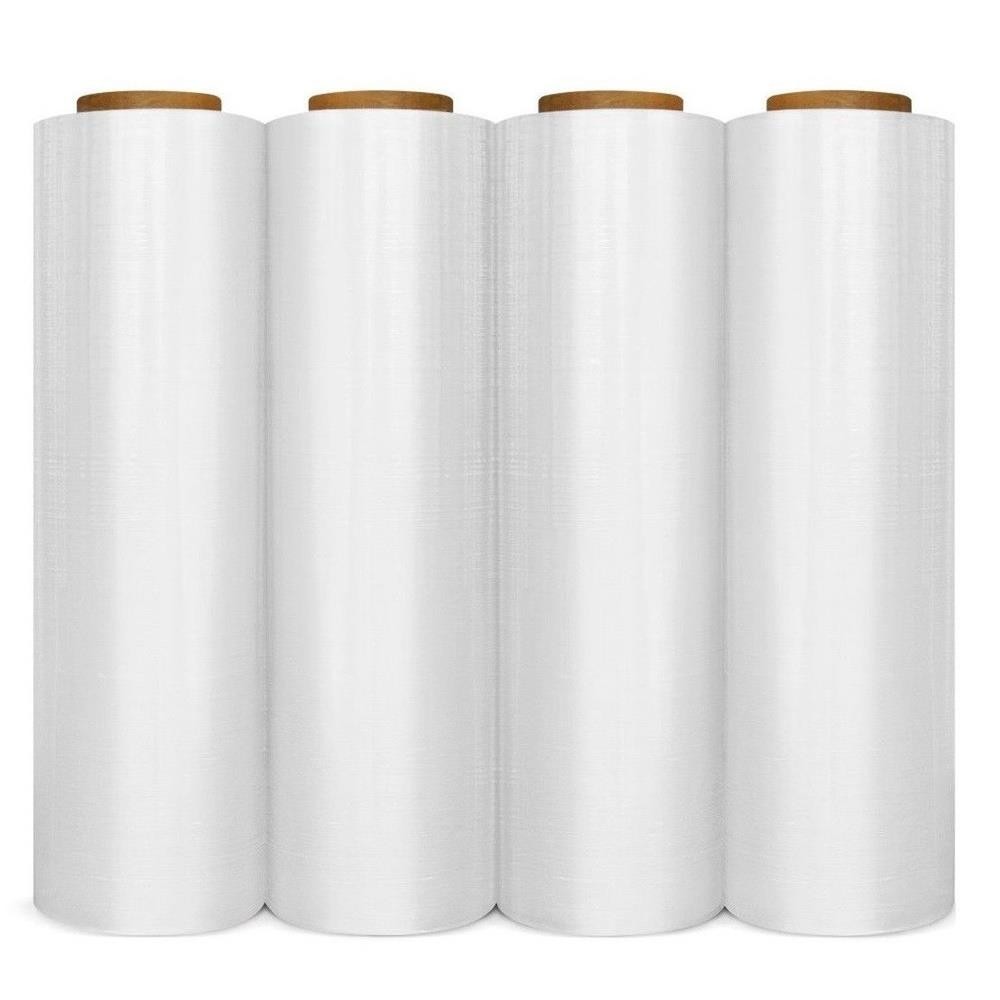 4 Rolls Hand Stretch Plastic Film Shrink Pallet Wrap 18 4 Rolls Hand Stretch Plastic Film Shrink Pallet Wrap 18