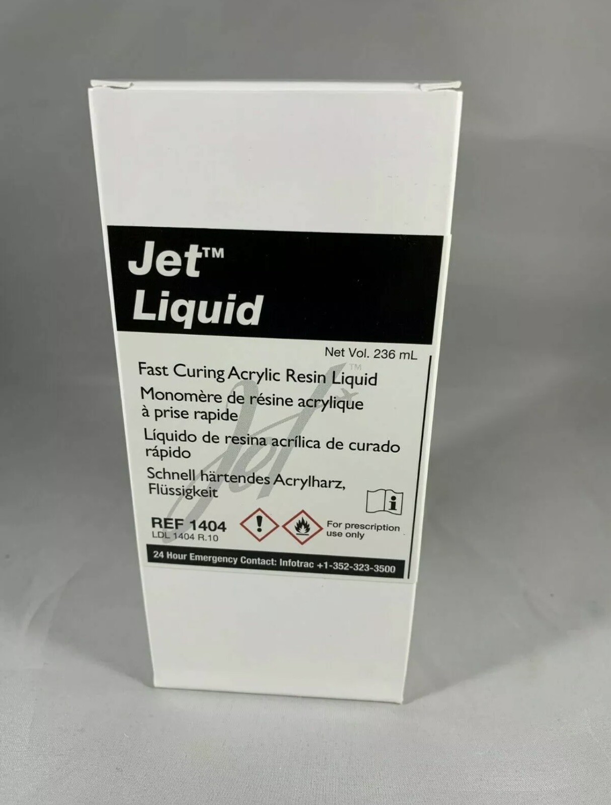 Lang Jet Dental Denture Repair Acrylic Resin Liquid 236 ml (8 oz) Lang Jet Dental Denture Repair Acrylic Resin Liquid 236 ml (8 oz)