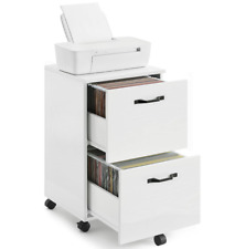 VASAGLE 2-Drawer File Cabinet Filing Cabinet Small Rolling File Cabinet White picture