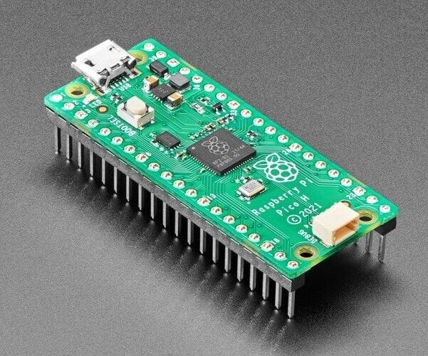 Raspberry Pi Pico H - Microcontroller Development Board w/ Soldered GPIO Headers