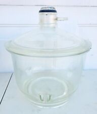 Corning PYREX 7.5L Glass Large Vacuum Desiccator w/Coors Porcelain Plate picture