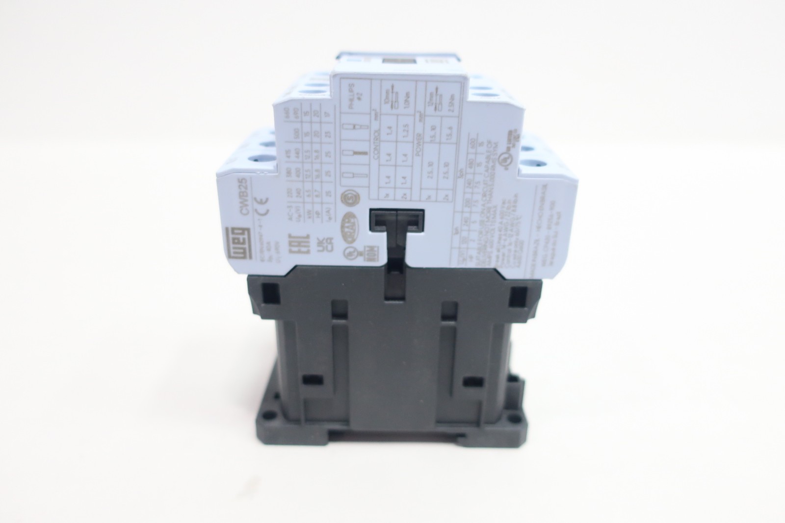 Weg CWB25-11-30C03 Contactor 690v-ac 24v-dc 40a Weg CWB25-11-30C03 Contactor 690v-ac 24v-dc 40a