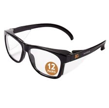 Kleenguard Maverick Safety Glasses, Black Frame, Clear Lens, 12/CT (KCC49309) picture