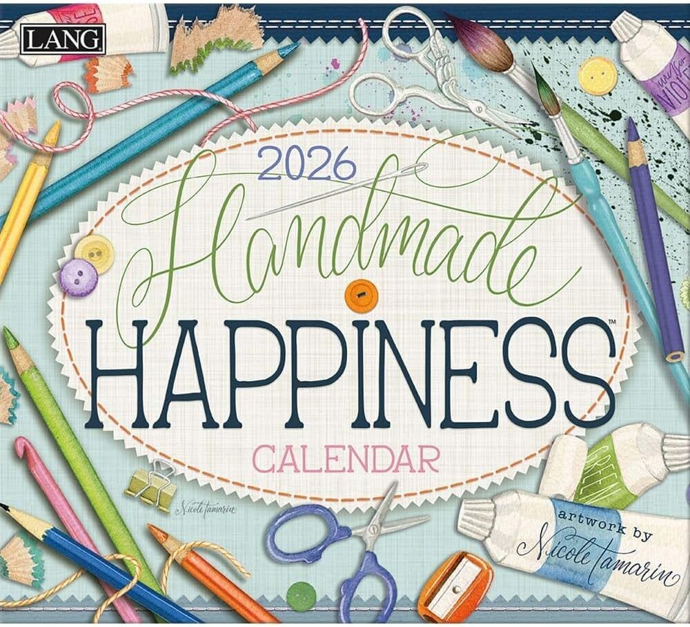 Lang Handmade Happiness 2026 Wall Calendar w Lang Handmade Happiness 2026 Wall Calendar w