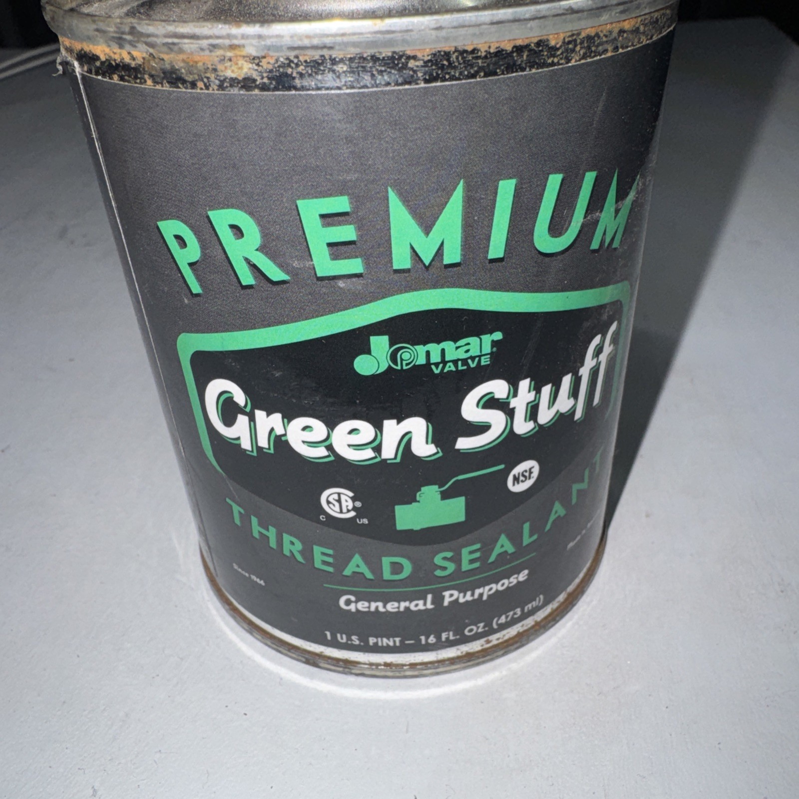 Jomar Premium Green Stuff Thread Sealant 16 oz Pipe Thread Sealant MAKE AN OFFER Jomar Premium Green Stuff Thread Sealant 16 oz Pipe Thread Sealant MAKE AN OFFER