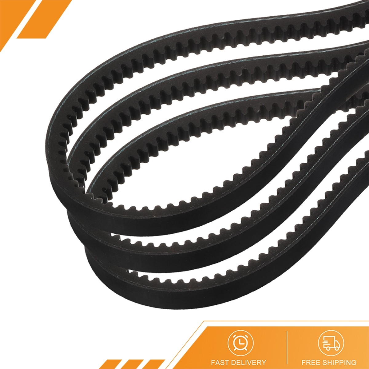 3 Pcs AX36 EPDM V-Belt Raw Edge Cogged 1/2