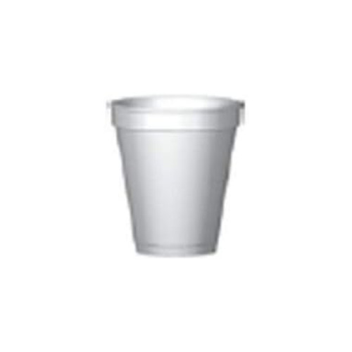 WinCup Drinking Cup 8 oz. White Styrofoam Disposable, 8C8W - CASE of 1000