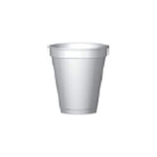 WinCup Drinking Cup 8 oz. White Styrofoam Disposable, 8C8W - CASE of 1000 picture