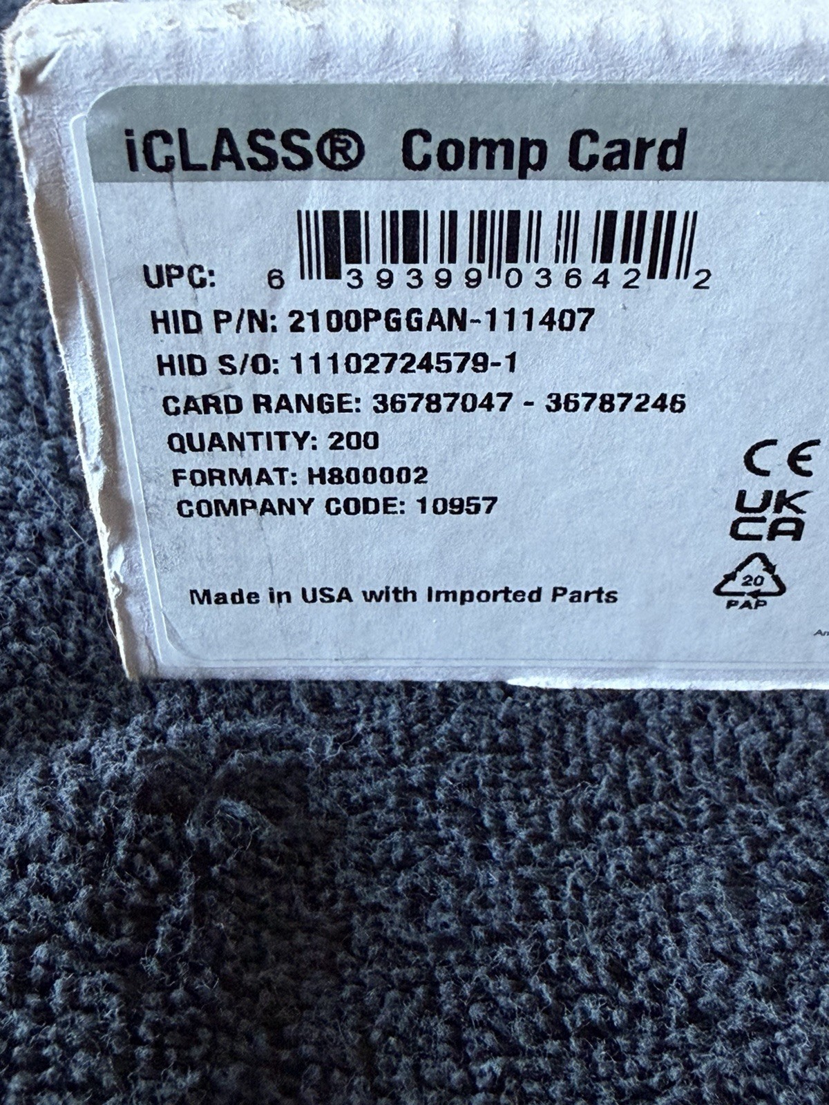HID iCLASS DP RFID Card 2100PGGAN-111407 (10 pack) HID iCLASS DP RFID Card 2100PGGAN-111407 (10 pack)