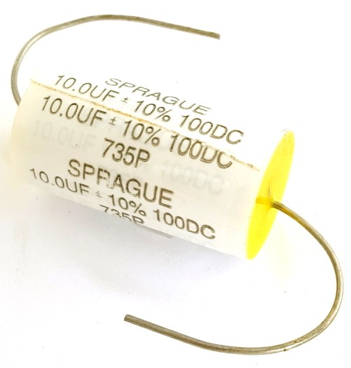 735P106X9100L SPRAGUE 735P SERIES WRAP & FILL AXIAL FILM CAP 10MF 100V (10/PK) 735P106X9100L SPRAGUE 735P SERIES WRAP & FILL AXIAL FILM CAP 10MF 100V (10/PK)