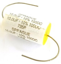 Sprague 735P106X9100L 10uF 100V Axial Polypropylene (10/PK) picture