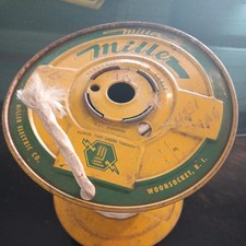 Vintage Miller Electric Wire Spool-Woonsocket RI-metal Reel  picture