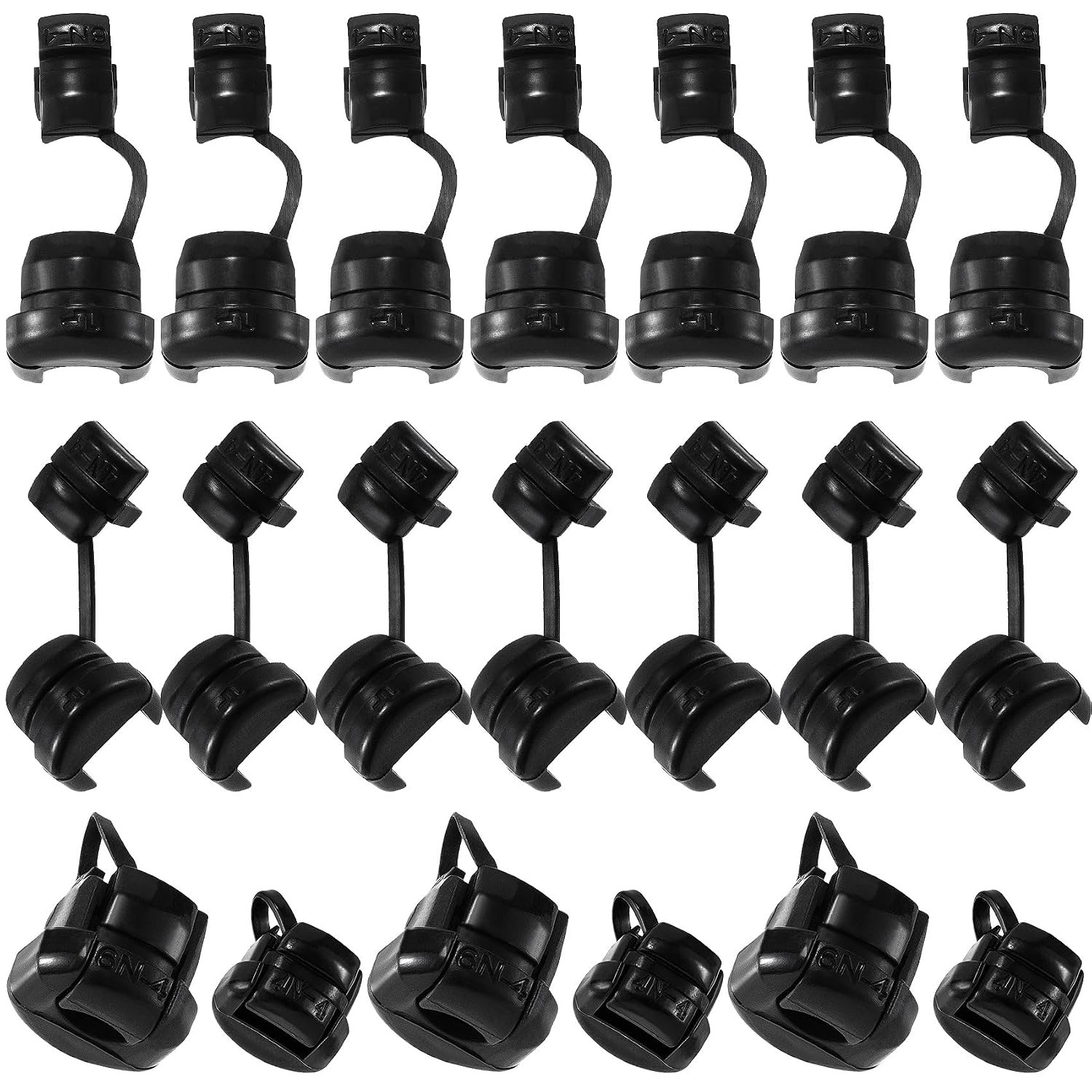 40Pcs round Strain Relief Cord Connector, Nylon Insulation Cable Bush Grommet 40Pcs round Strain Relief Cord Connector, Nylon Insulation Cable Bush Grommet