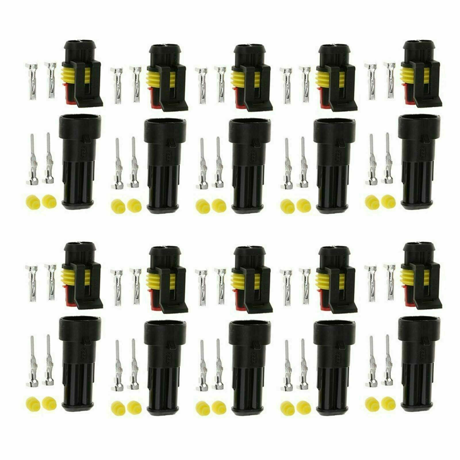43 Set 708Pc Waterproof Car Auto Electrical Wire Connector Plug Kit 1-6 Pin Way