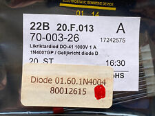 20X diode 1N4001 50V / 1N4004 400V / 1N4007 1kV 1A rectifier rectifier diode picture