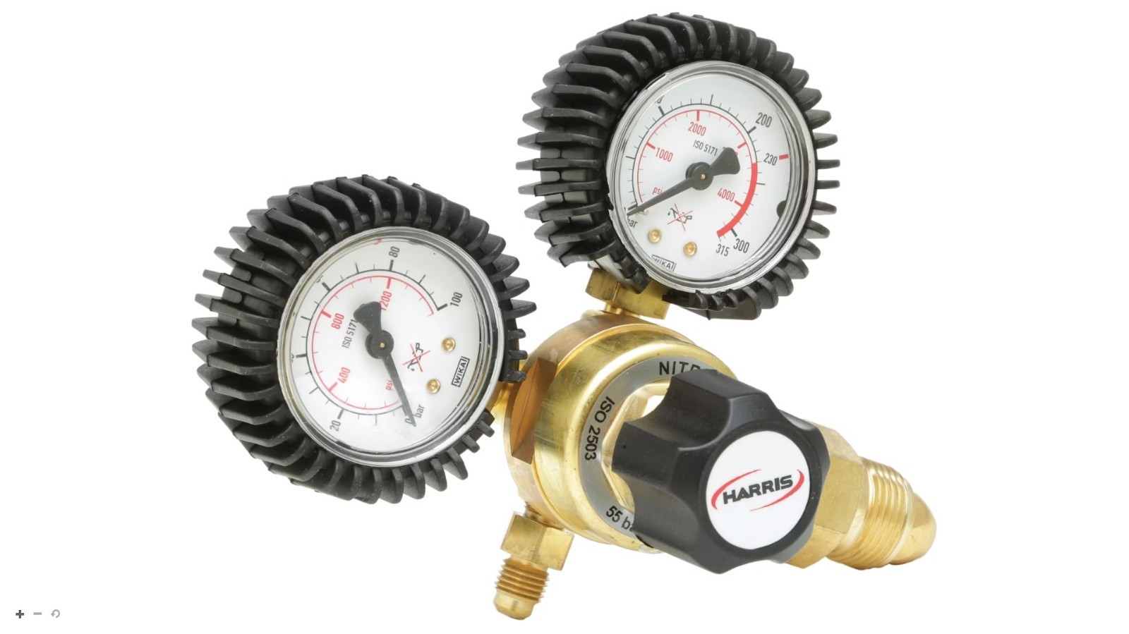 Harris Model 601 0.25 HVAC Purging Regulator W Gauge 3000649 1/4 45 Degree Flare Harris Model 601 0.25 HVAC Purging Regulator W Gauge 3000649 1/4 45 Degree Flare