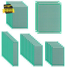32 Pcs PCB Board, Green Circuit Board with 5 Sizes Compatible, Double Sided PCB picture