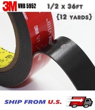 3M VHB Double Sided Foam Adhesive Tape 5952 Automotive Mounting 1/2