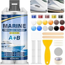 Marine Fiberglass Repair Kit, Gel Coat Repair Kit for Boats with Color Match, Fi picture