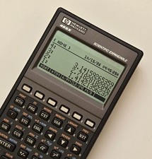Hewlett Packard HP 48SX Calculator, new Black on Grey LCD, better than new picture