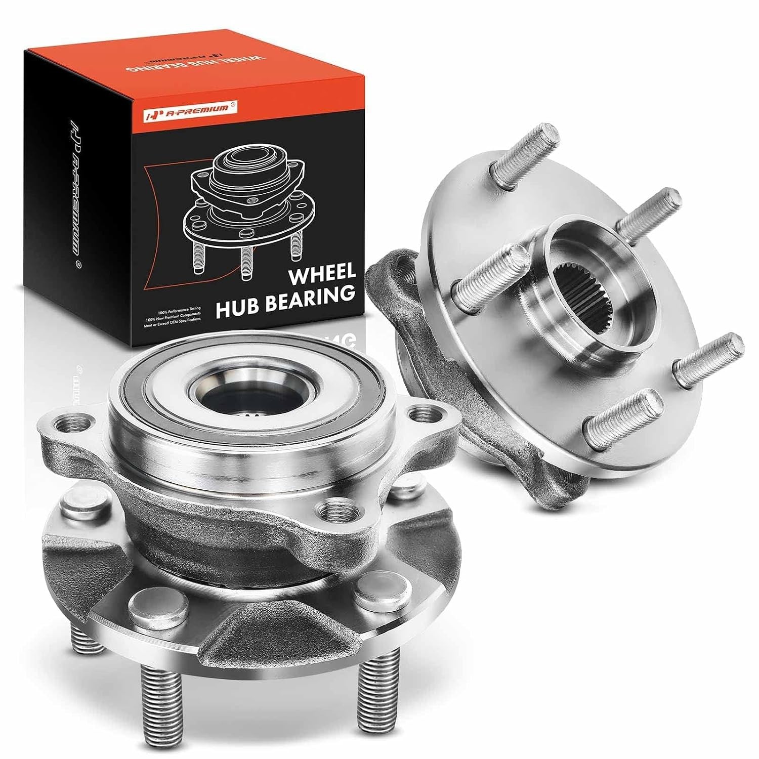 A-Premium 2 x Front Wheel Bearing and Hub Assembly with 5-Lug A-Premium 2 x Front Wheel Bearing and Hub Assembly with 5-Lug