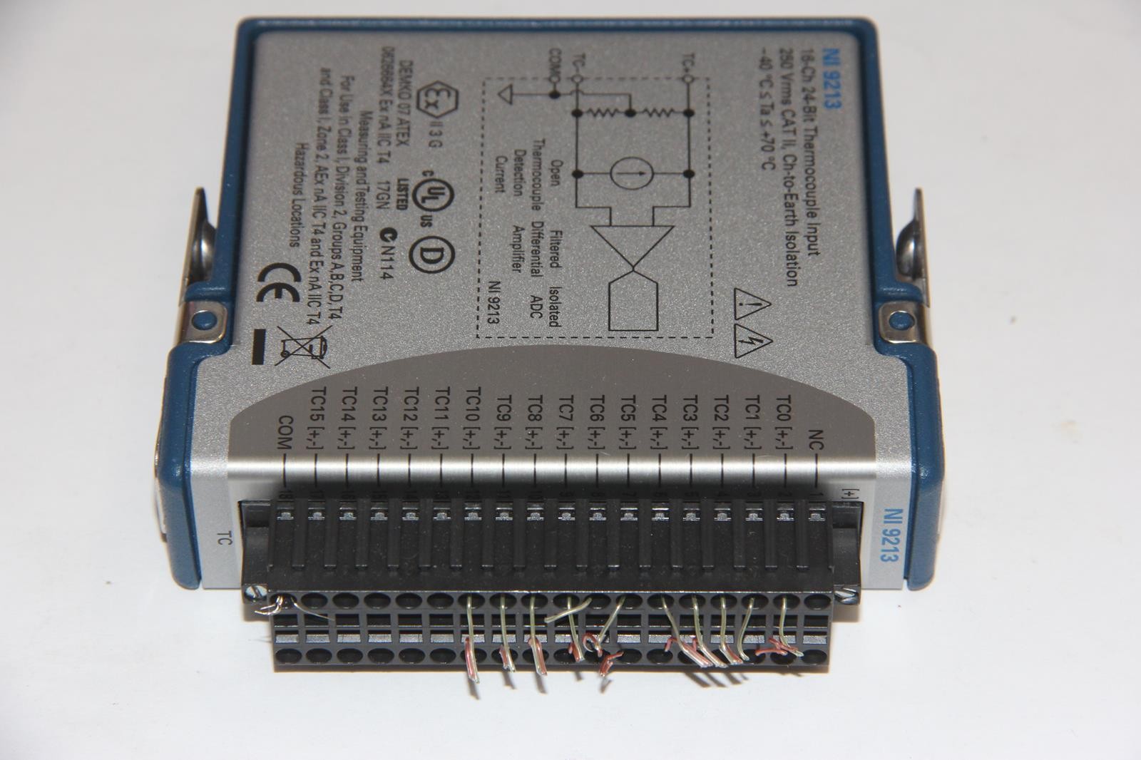 NATIONAL INSTRUMENTS NI-9213 16-Ch 24-Bit Thermocouple Input Module NATIONAL INSTRUMENTS NI-9213 16-Ch 24-Bit Thermocouple Input Module