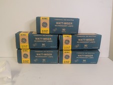Vintage GE Watt-Miser Incandescent Lamps 90 Commercial Industrial Two Bulbs picture