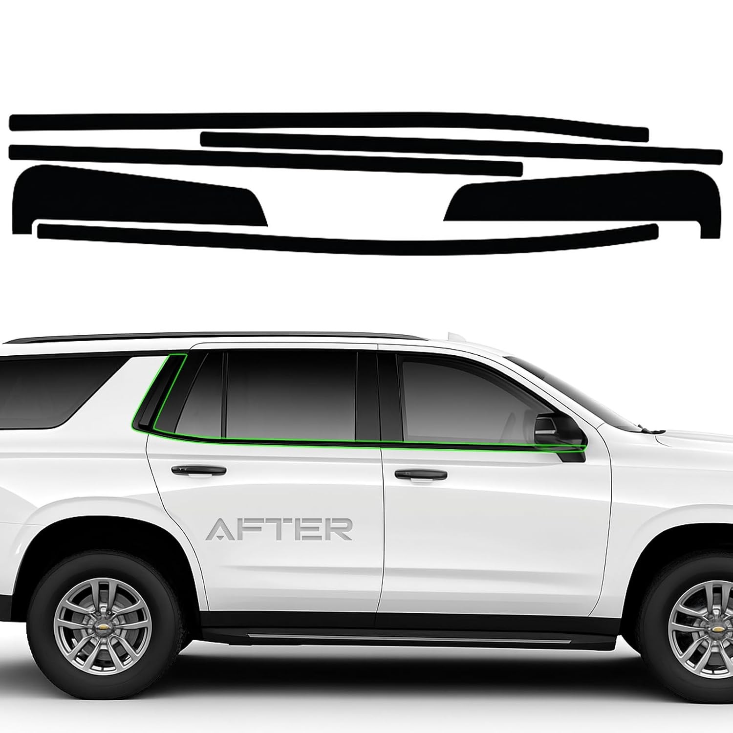 Chevrolet Tahoe Chrome Delete Trim Vinyl Wrap Overlay Fit for Chevy Tahoe Chevrolet Tahoe Chrome Delete Trim Vinyl Wrap Overlay Fit for Chevy Tahoe