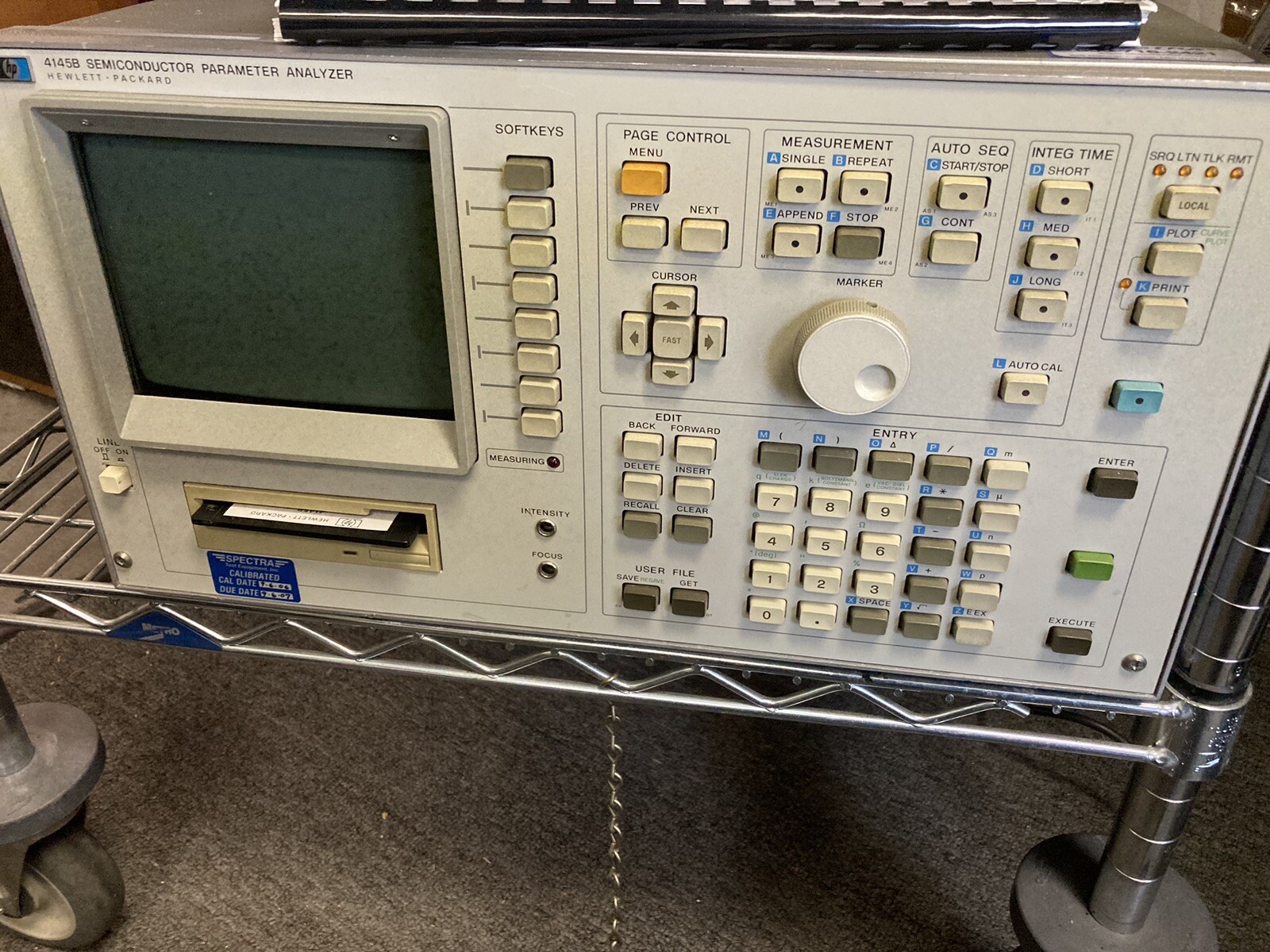 HP 4145B Semiconductor Parameter Analyzer Hewlett Packard