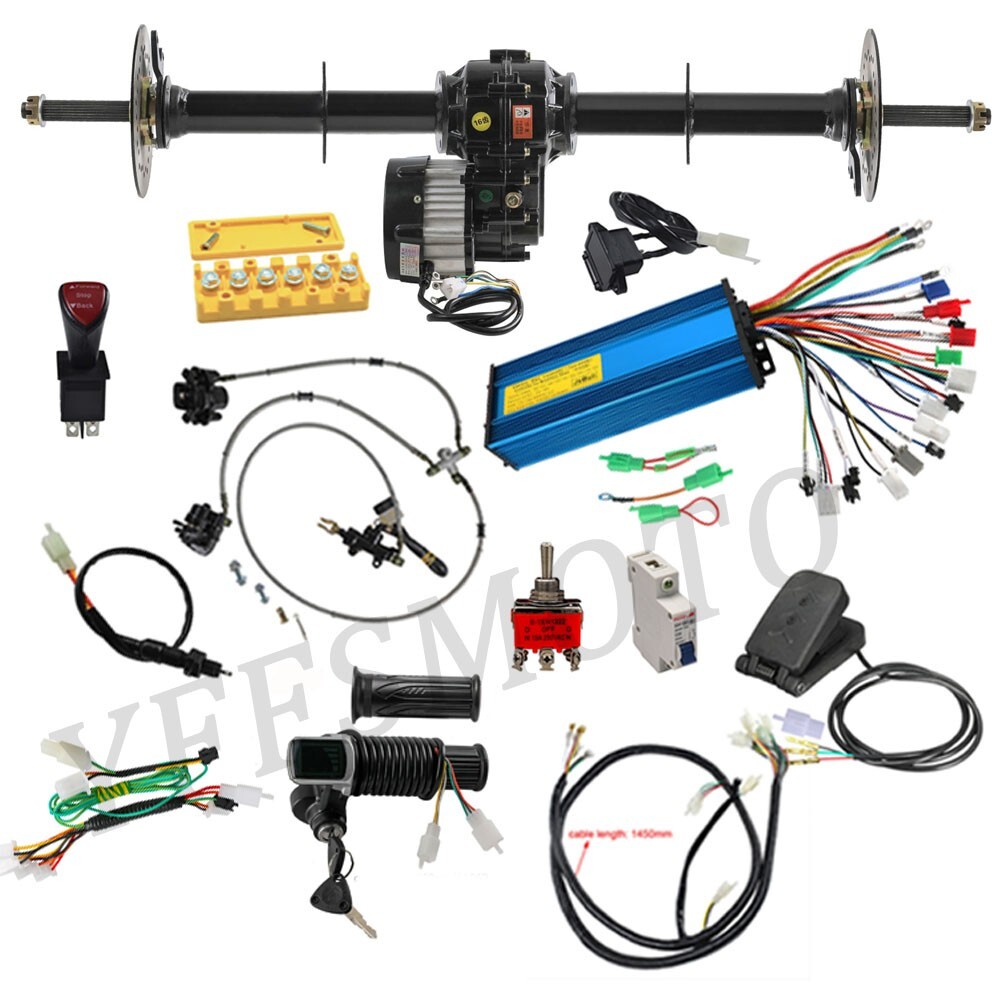 40\'\' Differential Rear Axle Kit 36V 1000W Motor Full Set for ATV Quad Tractor US