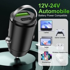 100W Fast Car Charger 2-in-1 USB C PD & USB Port, Cigarette Lighter Adapter picture
