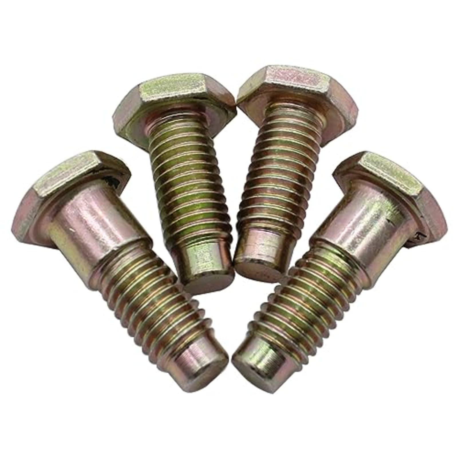 4pc Front Seat Belt Floor Pan Bolts for 1964-81 GM A F X B Body Hardtop Bow Tie