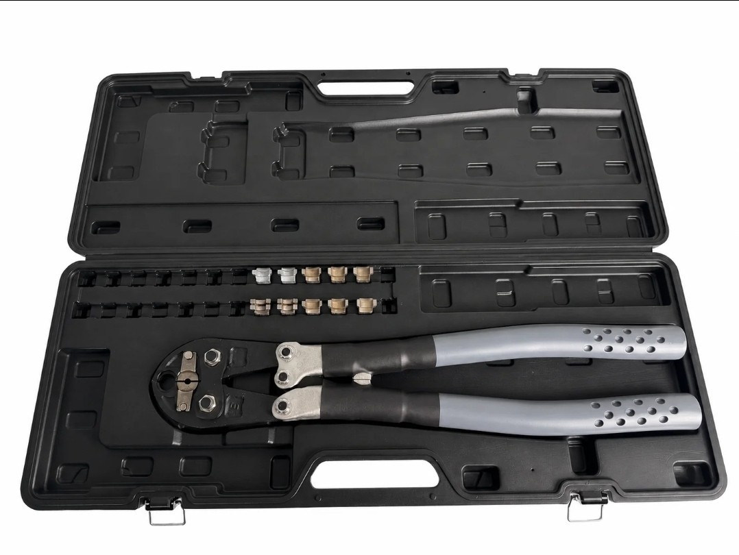 MD6-8 Crimper Hytool Hand Operated Compression Tool With Case & 6 Dies. MD6-8 Crimper Hytool Hand Operated Compression Tool With Case & 6 Dies.
