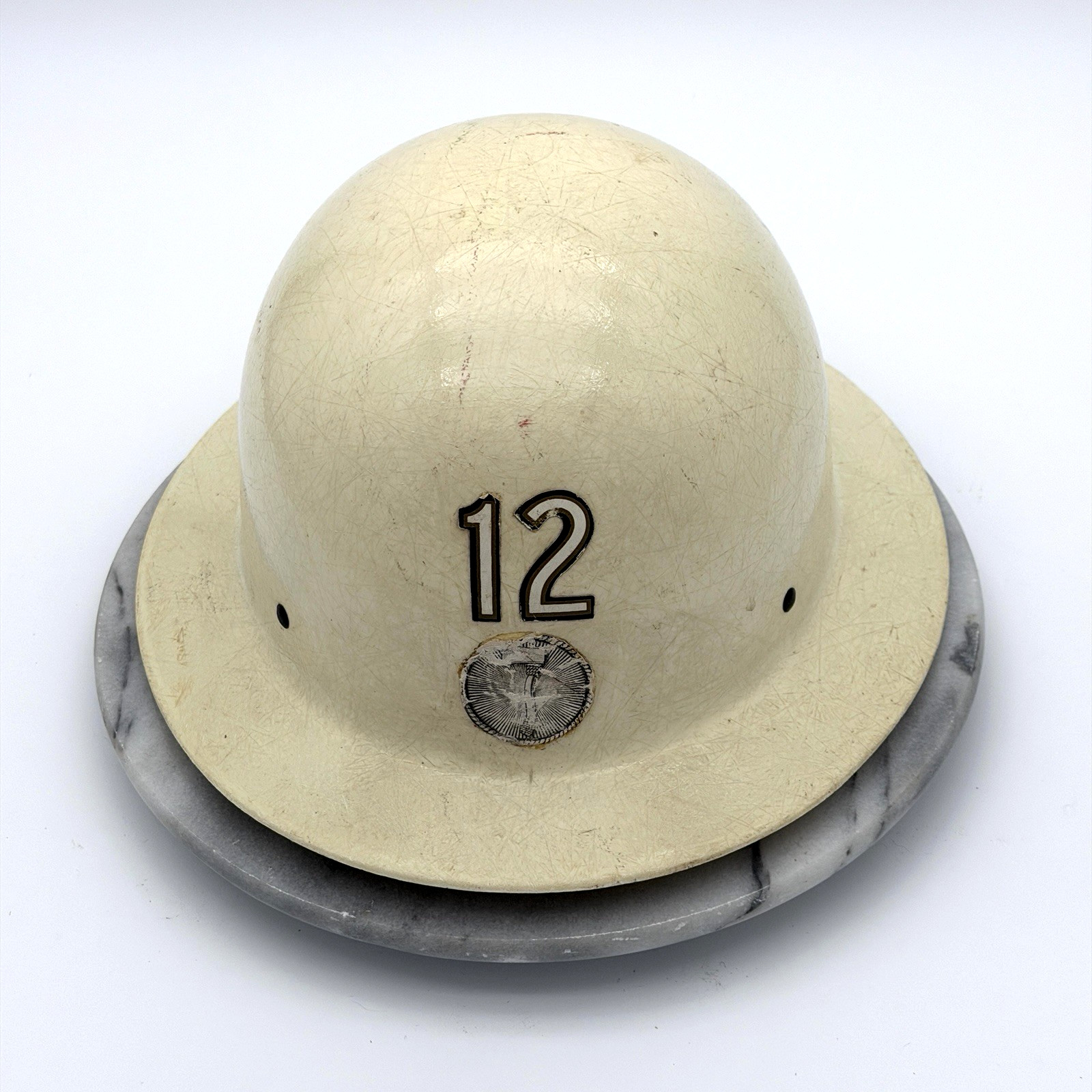 Vintage Willson Super Tough Fiberglass Hard Hat Full Brim Style No. 12 USA Vintage Willson Super Tough Fiberglass Hard Hat Full Brim Style No. 12 USA