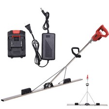 12V Cordless Concrete Vibrator Surface Power Trowel Electric Wet Cement Screed-- picture
