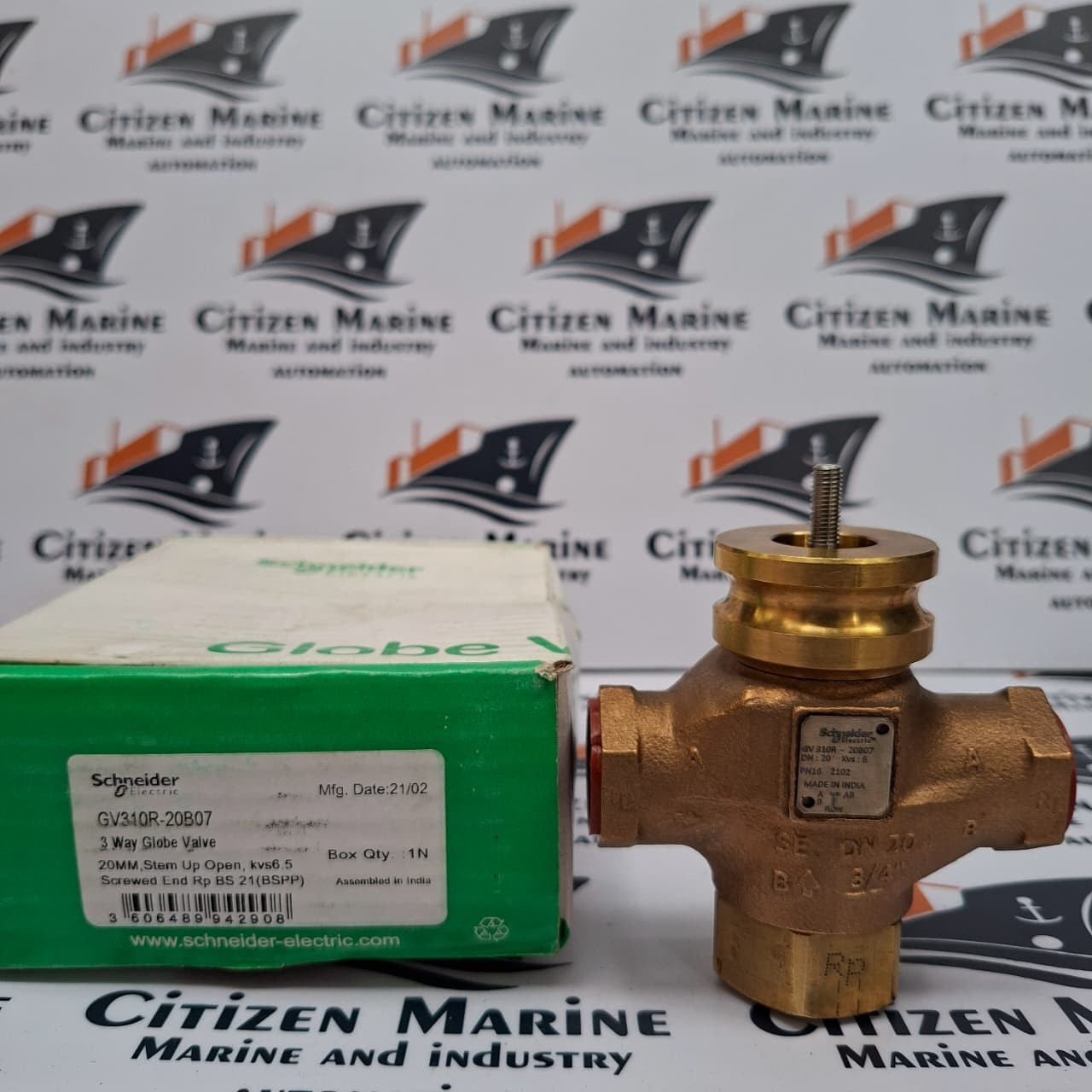 schneider electric GV31R-25B12 #-way globe valve DN25 Brass BSP 
