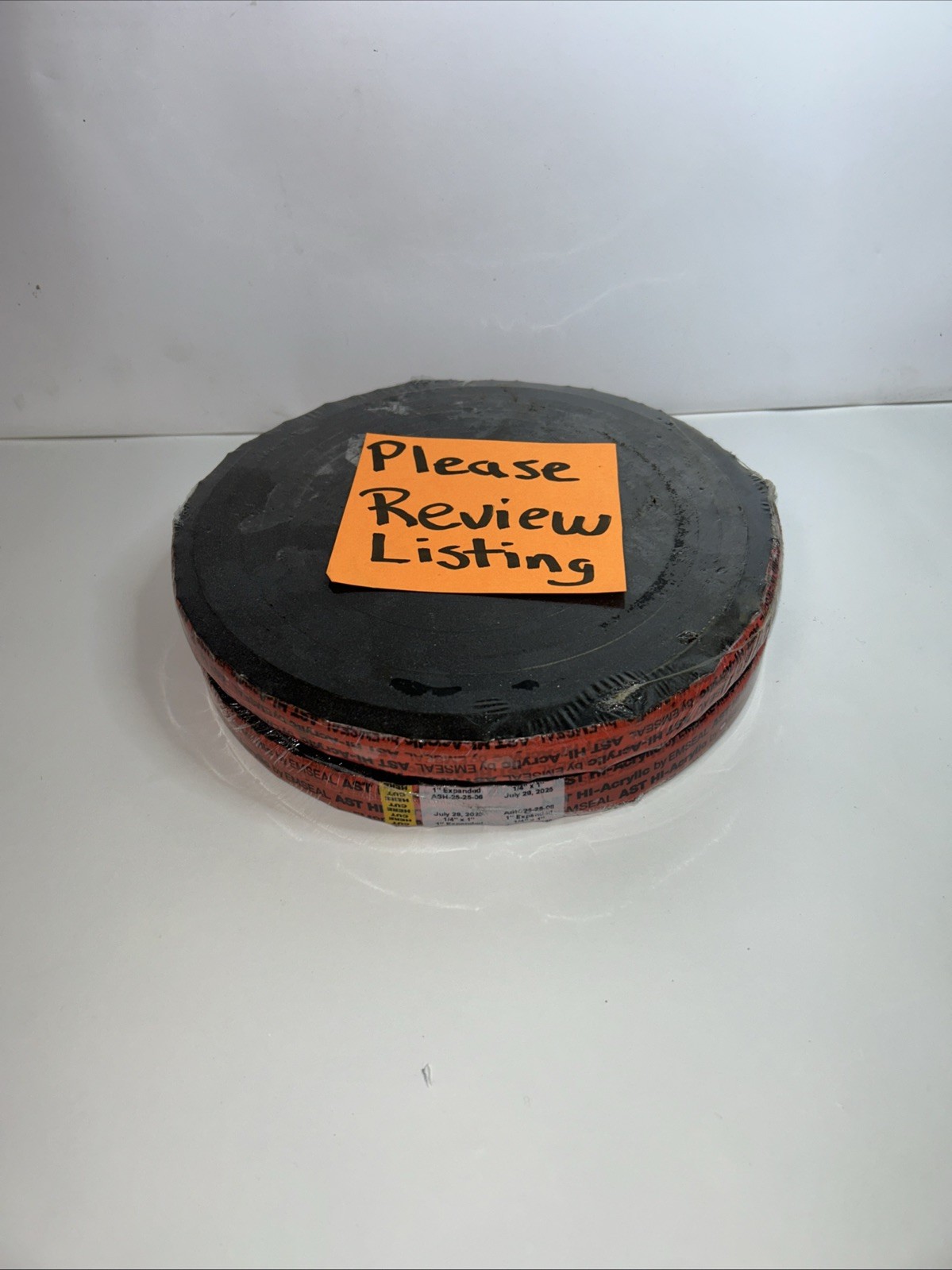 2 EMSEAL AST HI-Acrylic Foam Sealant, ASH-25-25-06, 25 ft Roll 1”x1/4”