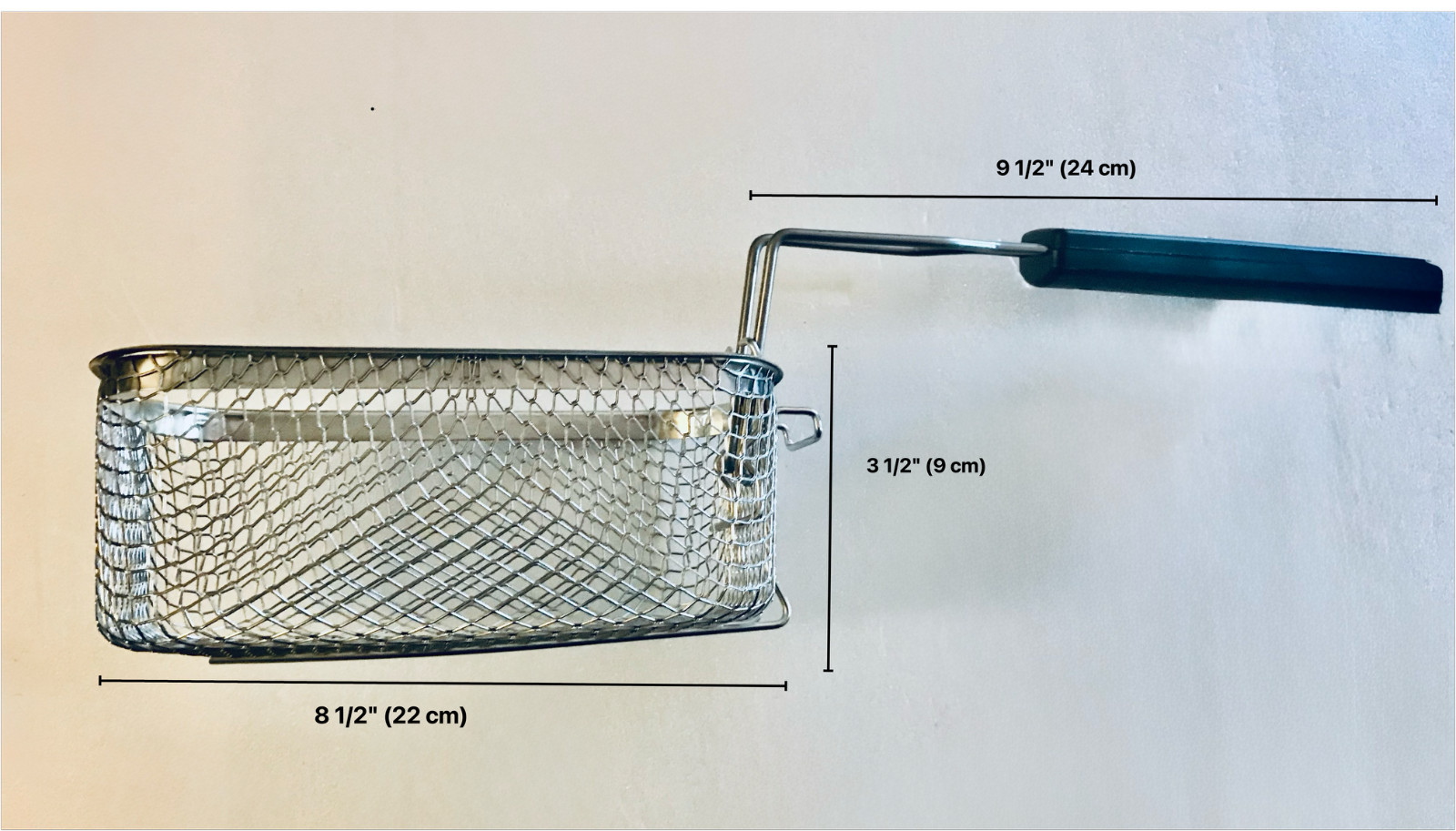 Replacement Deep Fry Basket Wire Mesh Rectangle 8.5\ Replacement Deep Fry Basket Wire Mesh Rectangle 8.5\