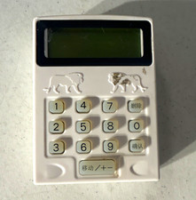 Handheld Basic LCD Calculator White Small Keypad Battery Powered Chinese Labels picture